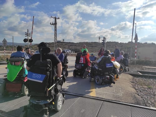 מחאת הנכים: הרכבת שוב נחסמת
