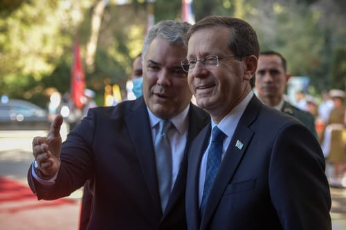 הרצוג לנשיא קולומביה: "דואגים מתאי הטרור"