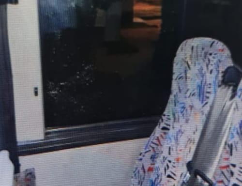 יידוי אבנים לעבר אוטובוס בבאר שבע