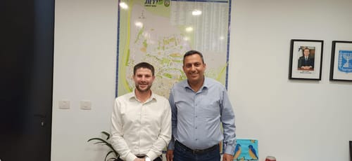 חיזוק למפקד של סמוטריץ' מאלון דוידי ואיתמר רביבו