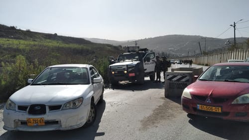 הצבא והמשטרה חוסמים את הכניסה לחומש