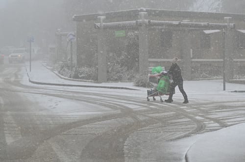 אלפיס הגיעה: שלג יורד בירושלים, בנימין וגוש עציון