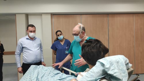 תיעוד: 3 פצועים מאוקראינה פונו לבי"ח בישראל