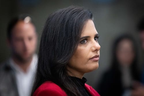 "איילת שקד מקדמת פוליטיקה של רוע"