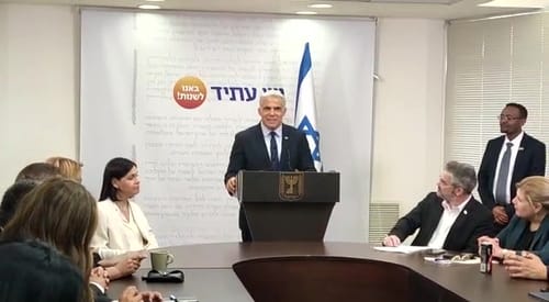 לפיד: "מתישהו כולם יבינו – האופוזיציה מפיצה שקרים"