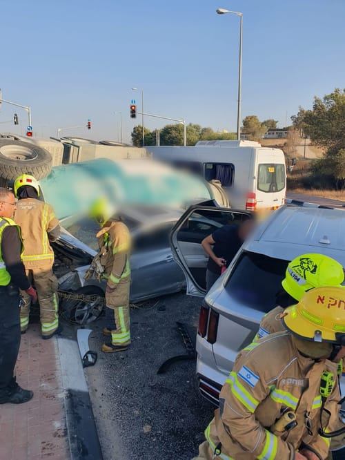 8 פצועים בתאונת דרכים בדרום
