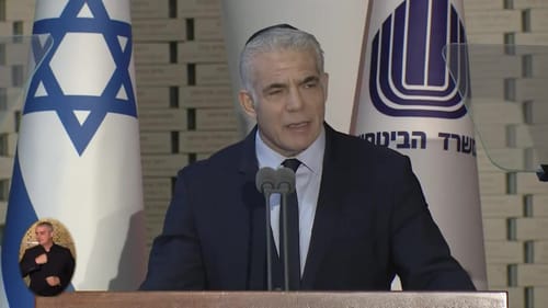 אופס: לפיד נאם על הנחת תפילין ביום כיפור