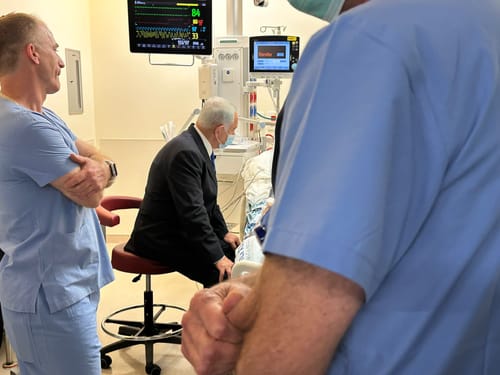 נתניהו בשערי צדק: "להחזיר את הביטחון לאזרחי ישראל"