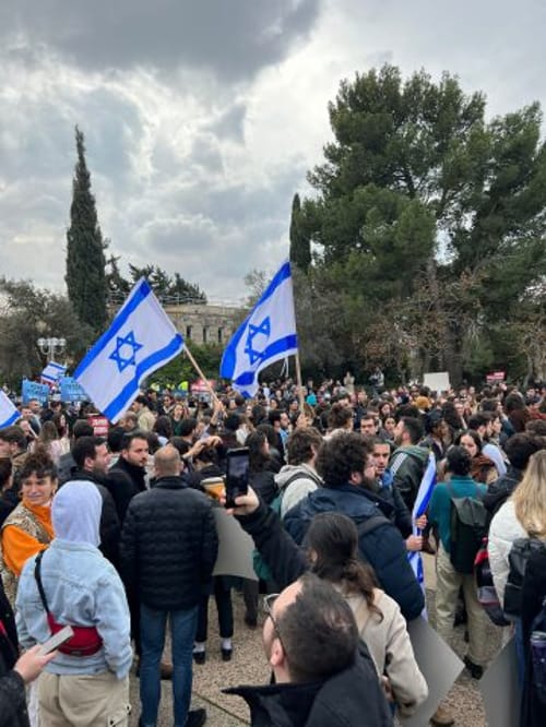 המשטרה: מפגין שנעצר ביצע מעשה מגונה בשוטרת