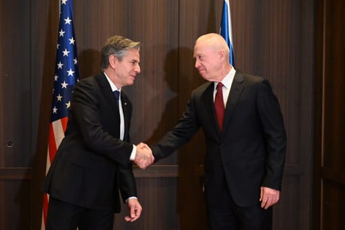 גלנט לבלינקן: "נמשיך להילחם עד הניצחון"
