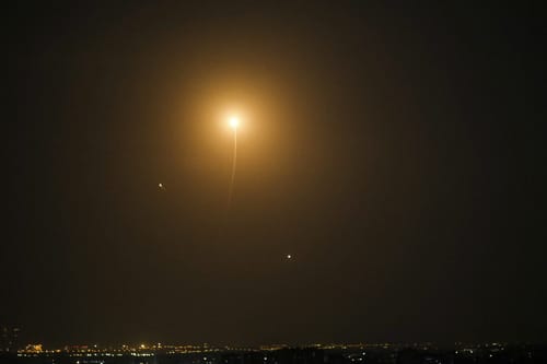 כך זה נראה: צה"ל יירט חמש חדירות אוויריות בלילה אחד