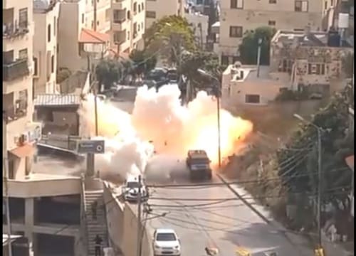 צפו: מטען הופעל כלפי רכב של צה"ל, לוחם נפצע קל