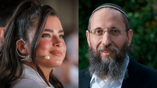 הפגישה המפתיעה של נועה קירל והרב הסרוג