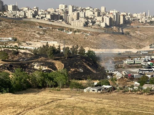 ערבים בני 12 ו-14 הציתו שריפה במזרח ירושלים