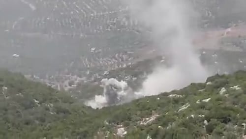 15 פגזים לשטחים פתוחים: צפו בירי התגובה של צה"ל