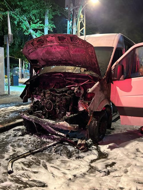 בפעם השלישית: רכב של השב"ס הוצת בבת ים