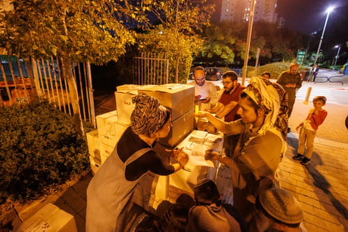 ככה נראה המרכז הלוגיסטי שהקימו בתנועת תקומה