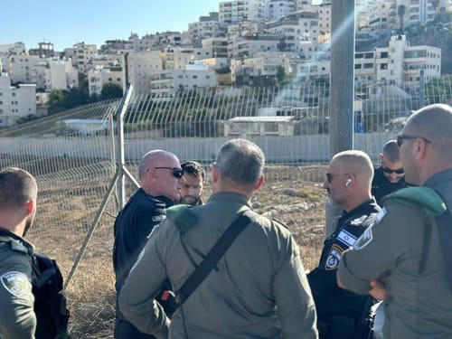 המשטרה יצאה לפעולה באזור גדר ההפרדה בירושלים