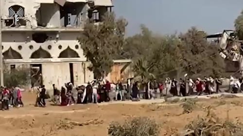 גם היום: תושבי עזה בורחים דרומה