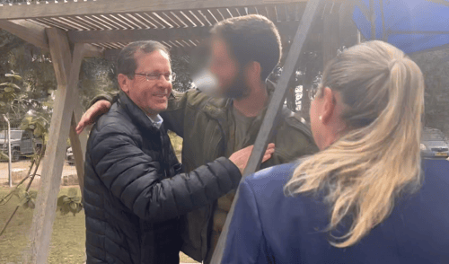 מרגש: ההפתעה שציפתה לנשיא הרצוג בעוטף עזה