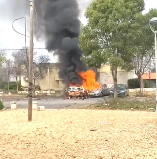 התחממות בצפון: טיל נ"ט פגע ברכב, כלי טיס עוין יורט