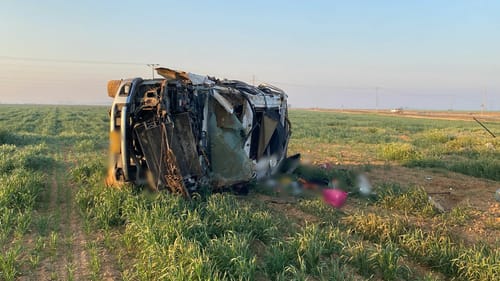 אדם נהרג בהתהפכות רכב בעוטף עזה