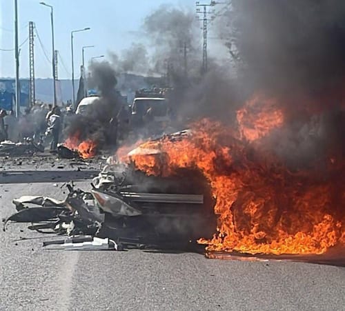 דיווח ערבי: כטב"מ תקף רכב בלבנון. הרוגים במקום