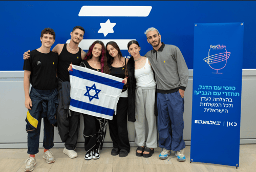 בדרך לאירוויזיון: המשלחת הישראלית המריאה למאלמו