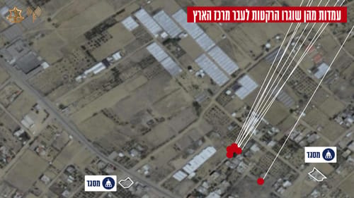 צה"ל מודיע: המשגר שירה מטח למרכז הושמד בתקיפה
