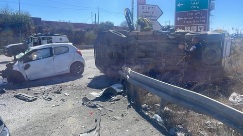 נס במהלך השבת: פיגוע דריסה בצומת עפרה | צפו