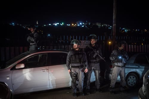 בקור של 0 מעלות: כוחות מג"ב הרסו נקודת התיישבות חדשה בבנימין