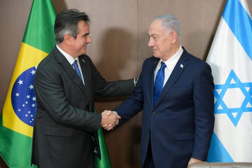 מפגש מדיני: נתניהו נפגש עם מנהיג הפרוגרסיבים בברזיל