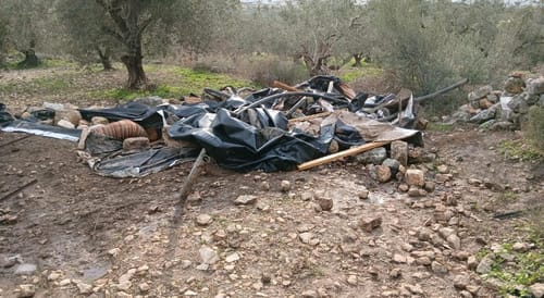 ללא צו: הגבעה בשטח B בשומרון נהרסה והציוד בה הוחרם