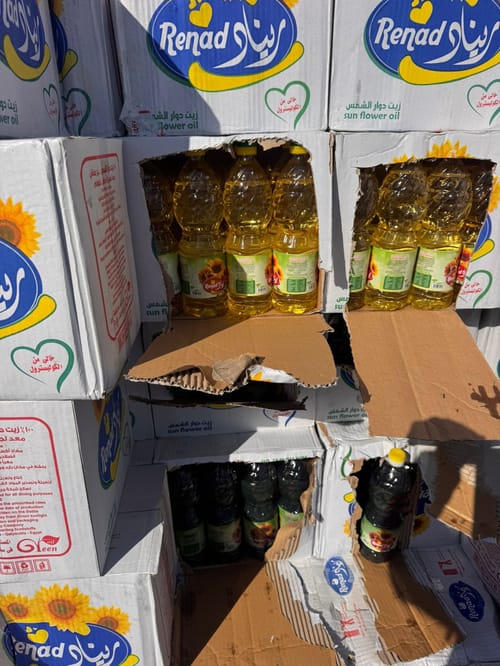 סוכלה הברחת שמן מנוע לעזה במשאית סיוע של האו"ם