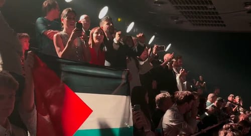 בזמן ההופעה של נועם בתן: דגל פלסטין הונף בקהל | צפו