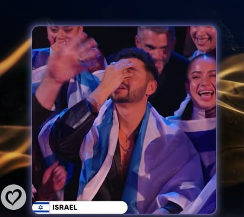 מרגש: נועם בתן אומר "שמע ישראל" בשידור חי מגמר האירוויזיון