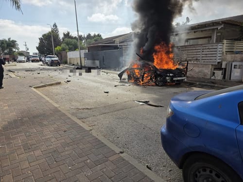 מטען התפוצץ ברכב בעפולה: גבר כבן 30 פצוע אנוש