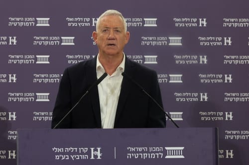 גנץ: "נתניהו אדריכל תוכנית החלוקה של העם"