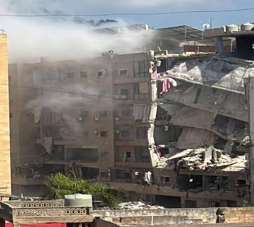"באופן ממוקד": צפו בתיעוד התקיפה הישראלית בדאחייה