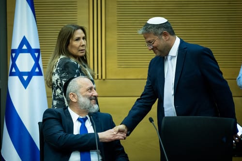 בגלל מריבה בין בן גביר לש"ס: חוק הנוח'בות לא יעלה להצבעה