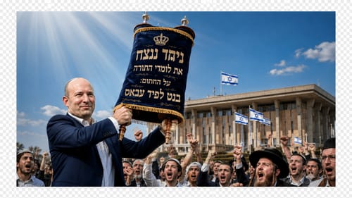 הנקודה האדומה: בנט מבזה את לומדי התורה