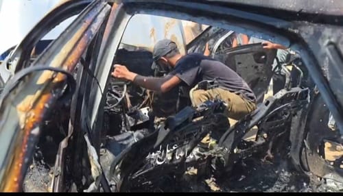 הציד נמשך: רכב מחבלים הופצץ מהאוויר במרכז הרצועה