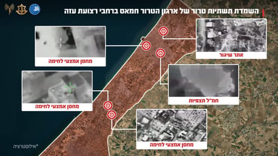 מחסני אמל"ח, אתרי שיגור ועוד: צה"ל בגל תקיפות ברצועת עזה