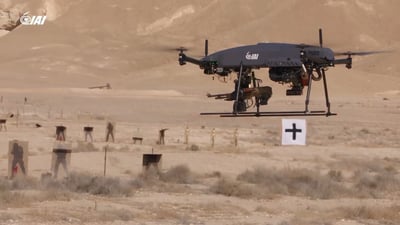 מקלע מעופף: התעשייה האווירית חושפת נשק שיורה מהשמיים