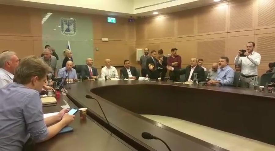 חוק הלאום מהומה בועדה