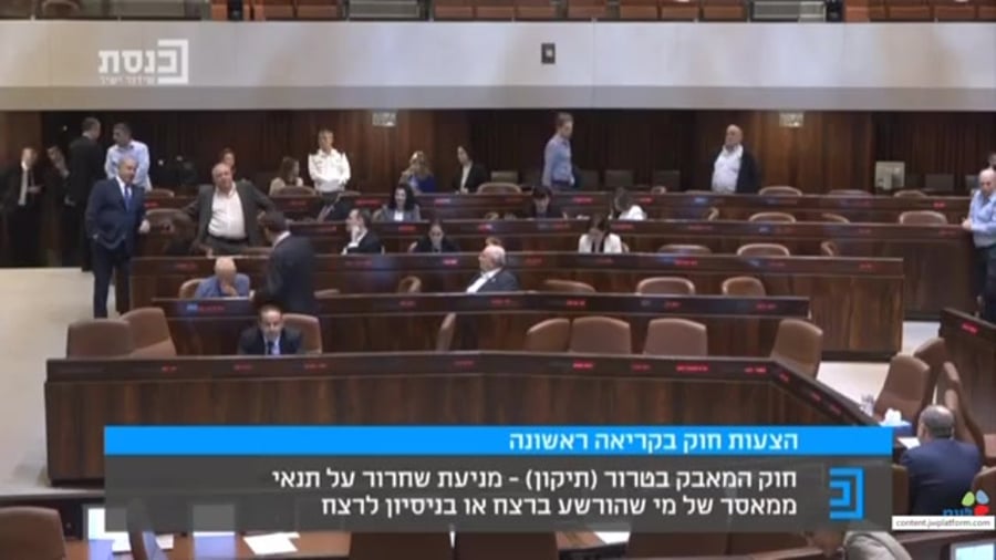 הצבעה קיור שלישי למחבלים