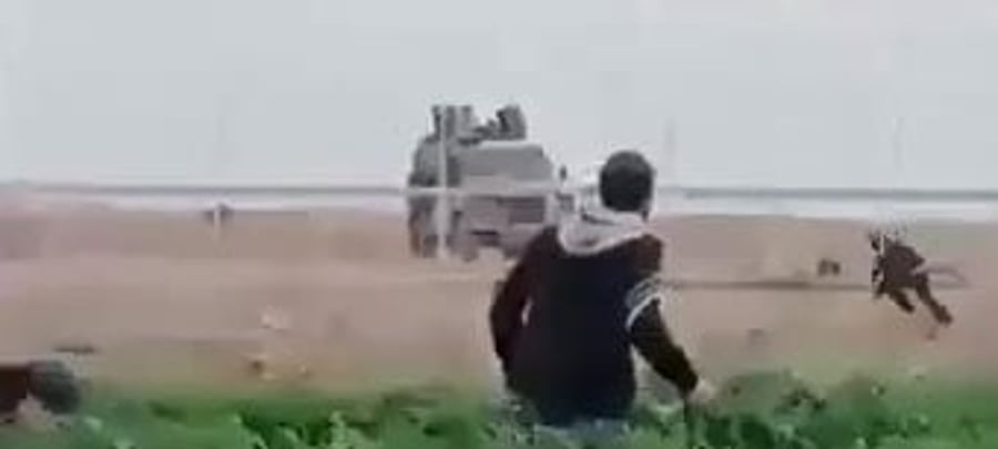 קצין מגב נפצע גבול עזה