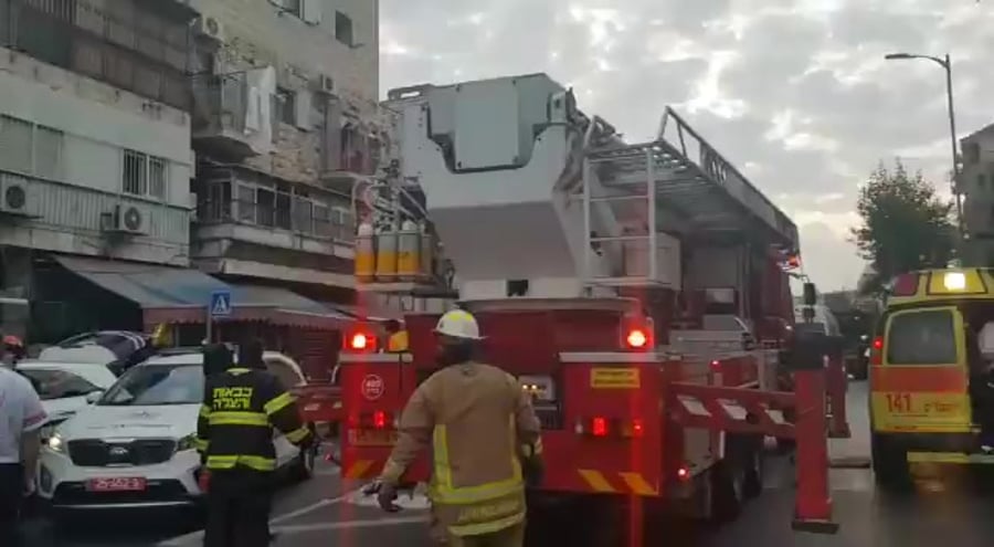 שריפה ירושלים 14.11 צילום דוברות כבה מחוז ירושלים)