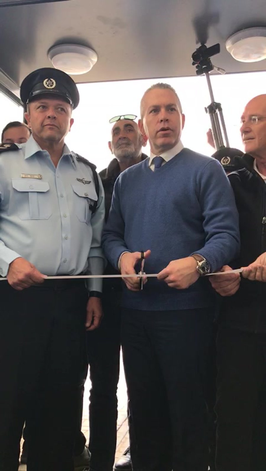 השר ארדן חנוכת מרחב שומרון תחנת המשטרה אריאל קרדיט: עדי פואה