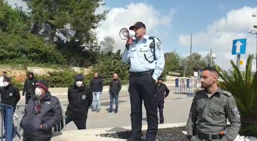 הפגנה יור הכנסת קרדיט צילום דוברות המשטרה 1